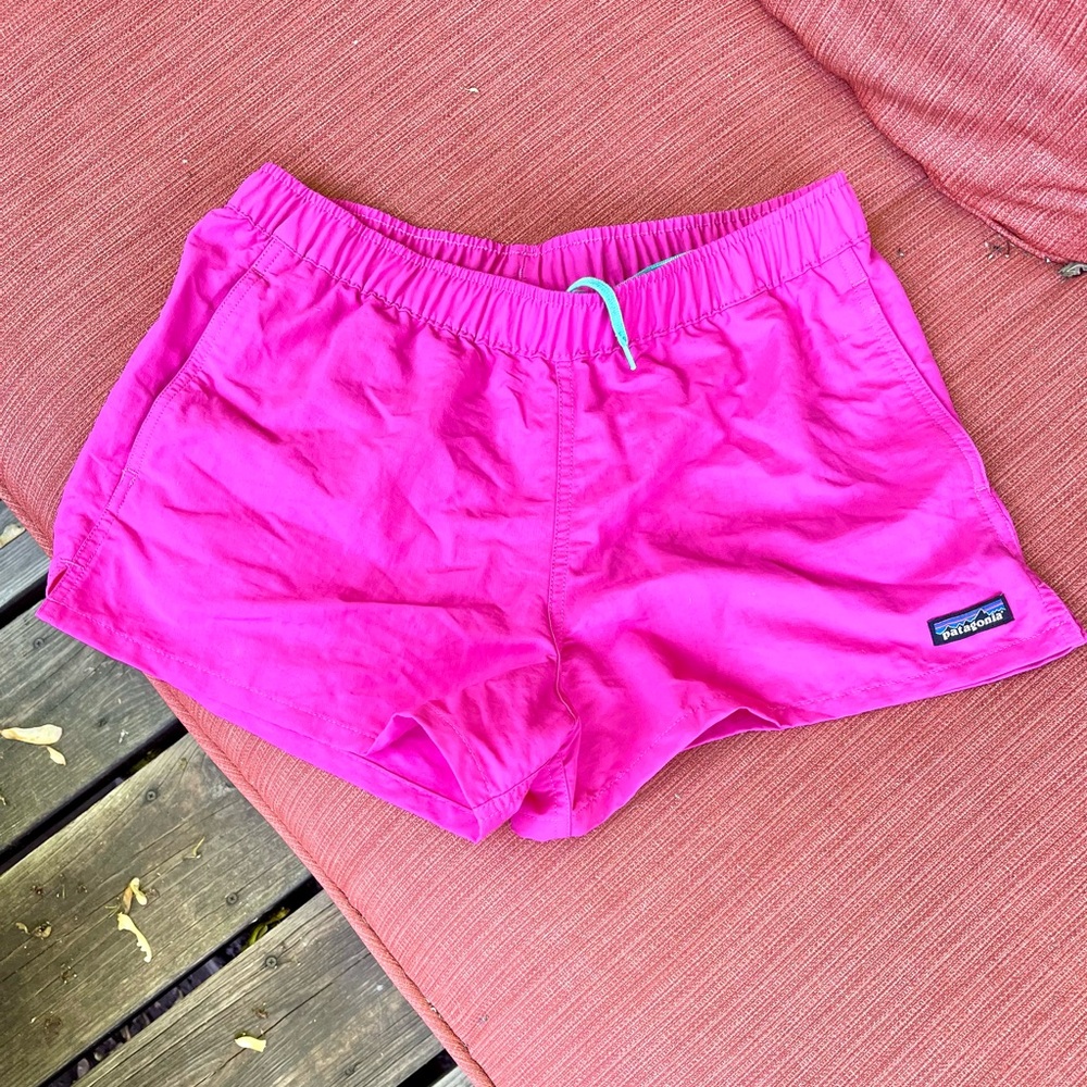 NWOT bright pink Patagonia shorts.
